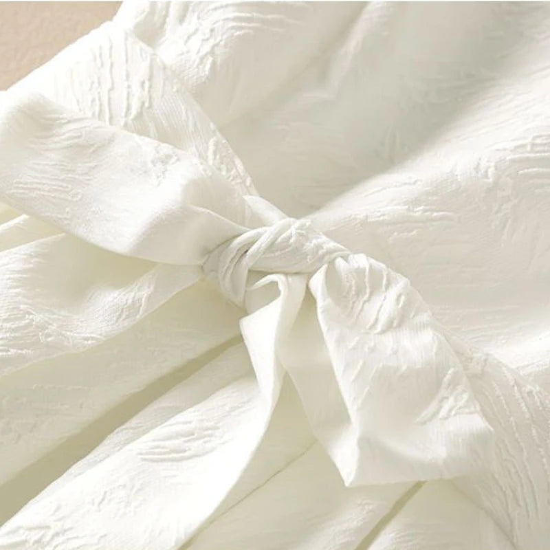 Bandage Dresses for Women White Woman Dress Elegant and Beautiful Chic Pretty One-piece Fashion Summer 2025 Hot X Xxl Clothes G