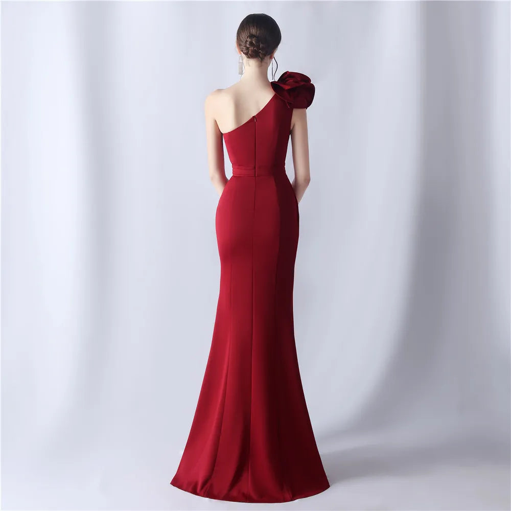 Women's Elegant Dresses for Prom Party Dress Evening Formal Gala Woman Luxury Special Events Occasion Chic Simple Satin 2024