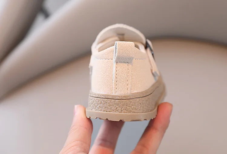 Kids Casual Shoes Round Toe Soft Sole Toddler Shoes Spring Autumn New Non-slip Children Leather Shoe Vintage Baby Walking Shoes
