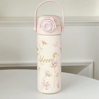 Bouncing Thermos Bottle 316 Food Grade Student Water Cup Portable New Product for Girls Anti Drop Cup As A Souvenir