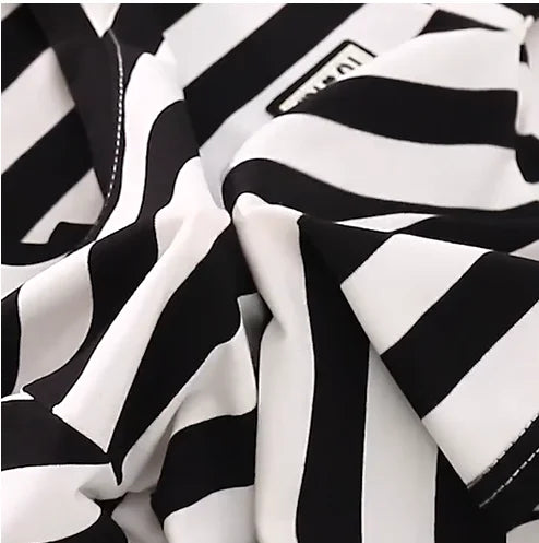 Children's short-sleeve stripe set, boys' black and white striped summer clothes, boy baby outwear short-sleeve shirt + shorts 2 (Available)