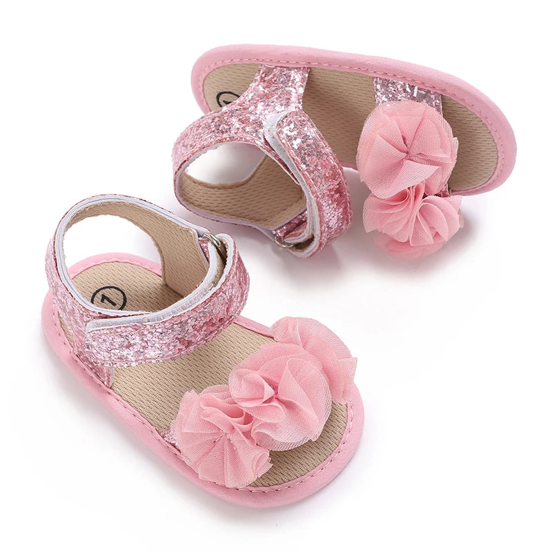 Fashionable Baby Girl Shoes Cute Classic Pink Theme Casual Flat Shoes Soft Sole Comfortable Lightweight Walking Shoes