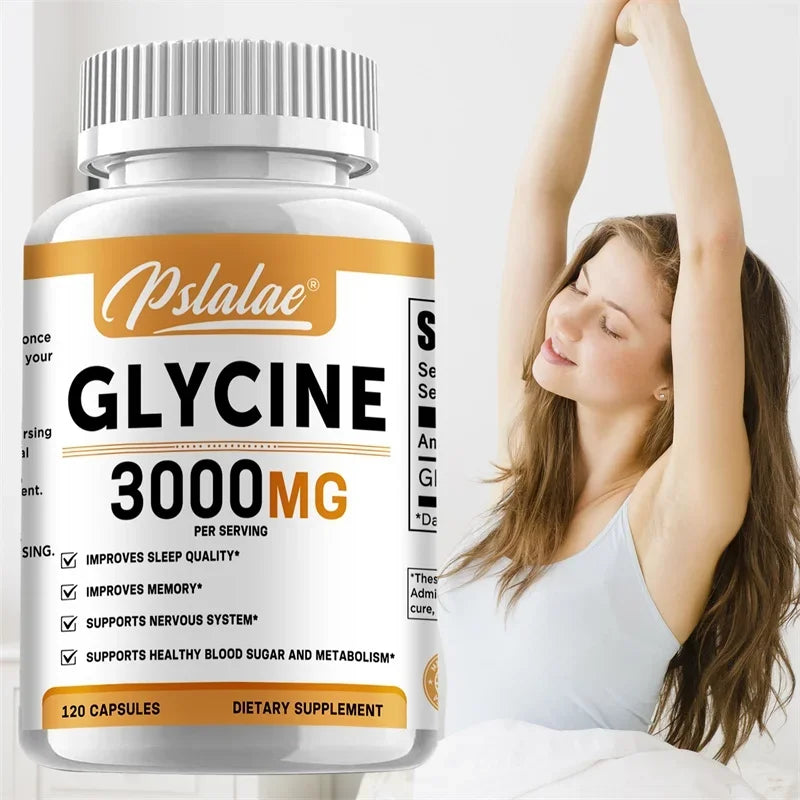 Glycine Supplement - Improve Sleep Quality and Suppress Appetite, Promote Deep Sleep
