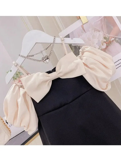 Girls Summer Dress Fashion Bow Birthday Party Princess Dresses Clothing Children Outfits Vestidos LT