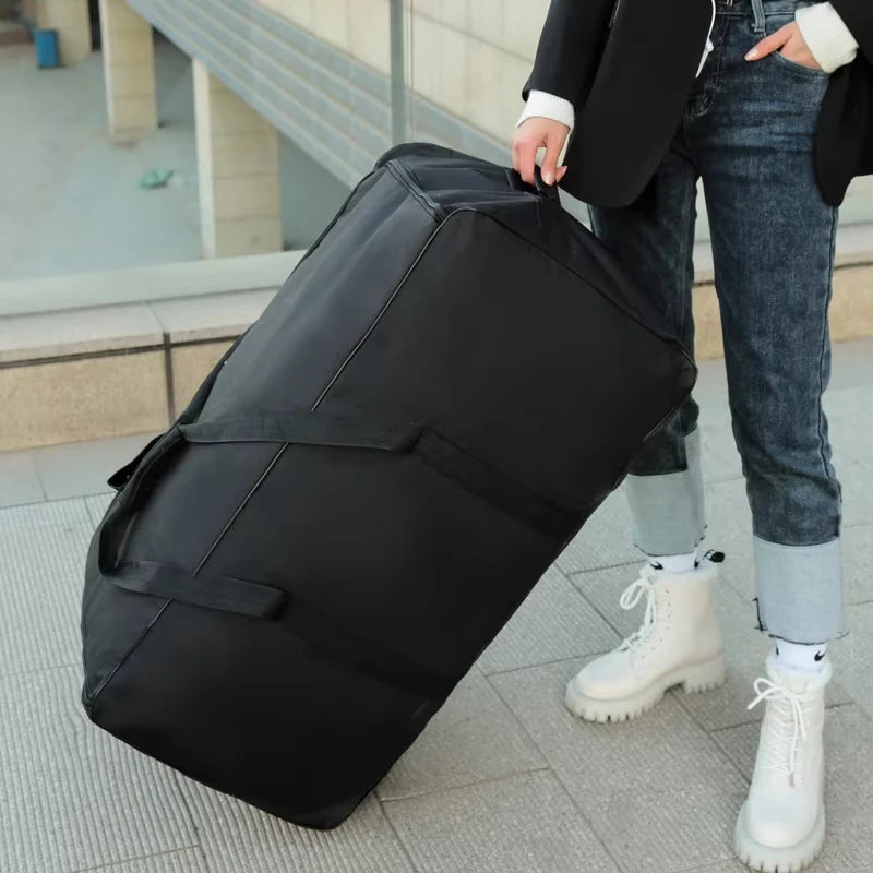 Expandable Trolley Suitcase Luggages Storage Bag with Wheels Large Capacity Carry On Luggage Carrier Handbag Foldable Wheel Bags