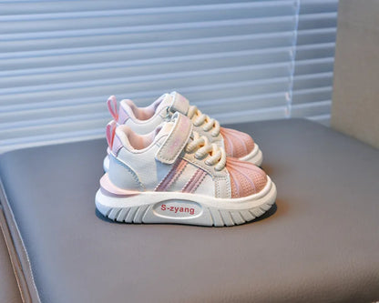 Children's Breathable Sports Shoes  Spring Autumn New Boys Girls Soft Soled Anti -Slip Leather Shoes Baby Kids Running Shoe