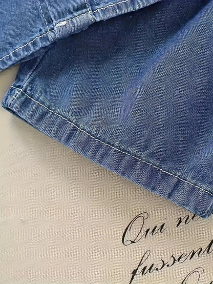 Summer Children's clothing denim suit for the baby T-shirt and jeans Two-piece set