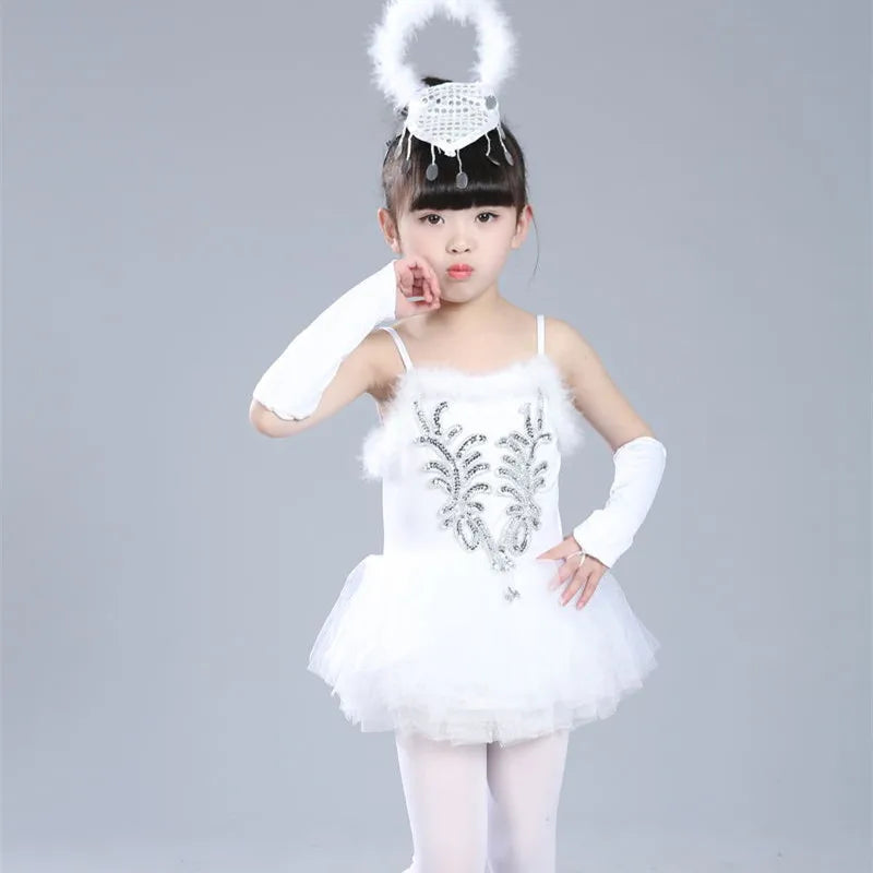 Summer Party Girls Dresses Kids Clothes Vestidos Princess Outfit Girl Dress Tutu Stage Ballet Leotards Dance Costumes Ballerine