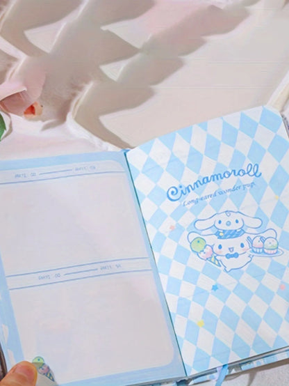 1pc Cute A6 Notebook With Magnetic Closure - Kuromi, My Melody & Cinnamoroll  Paper Journal For Teens & Adults Stationery Gift