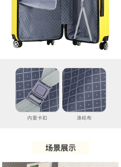 Luggage Suitcase 20-26 Inch Large Capacity Simple Fashionable Travel Handheld Durability Wear-resistant with Wheels Suitcase