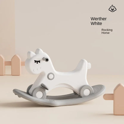 LazyChild Three-in-one Rocking Horse Baby Trojan Horse Toy Children's Rocking Horse Baby Household Multi-function Rocking Horse