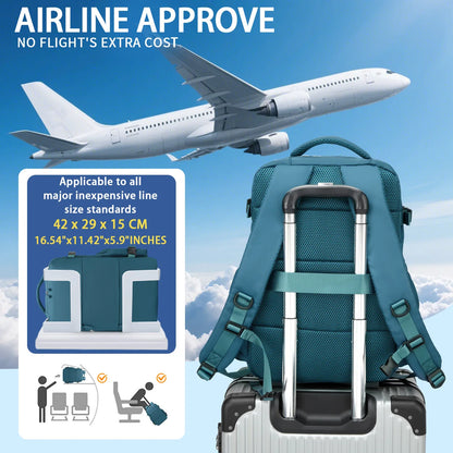 Vacuum compressed luggage backpack, aircraft-certified carry-on backpack, large-capacity multi-functional backpack