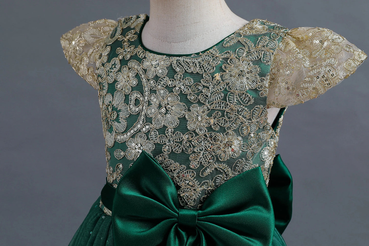 Stunning Little/Big Girls Lace Flower Girl Wedding Bridesmaid Birthday Party Holiday Pageant Easter Prom Fancy Dress