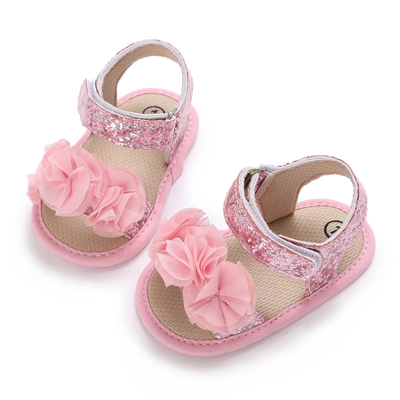 Fashionable Baby Girl Shoes Cute Classic Pink Theme Casual Flat Shoes Soft Sole Comfortable Lightweight Walking Shoes