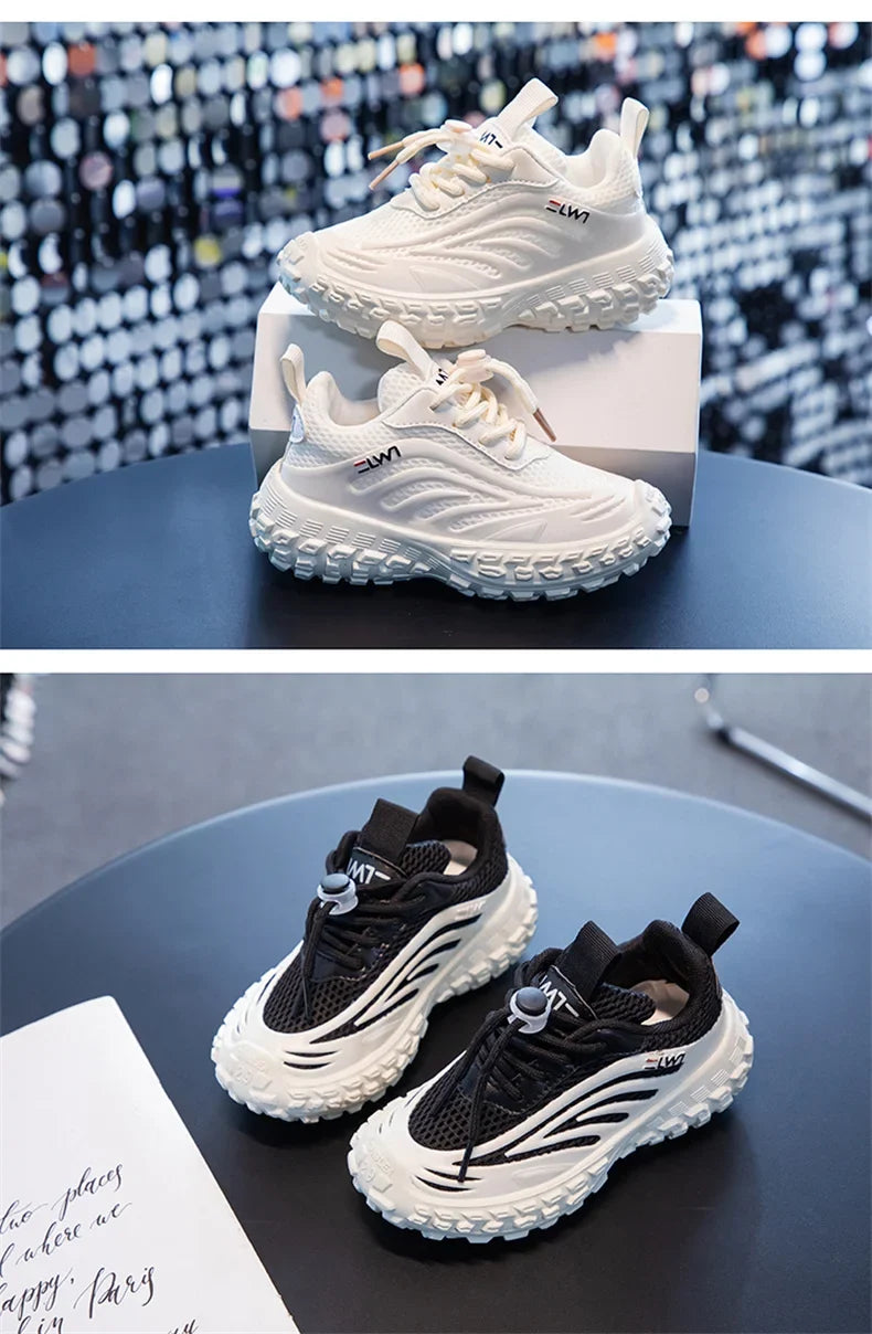 Breathable Mesh Kids Girls And Boys Casual Shoes Rubber Sole Summer Autumn Toddlers Tennis 3-6y