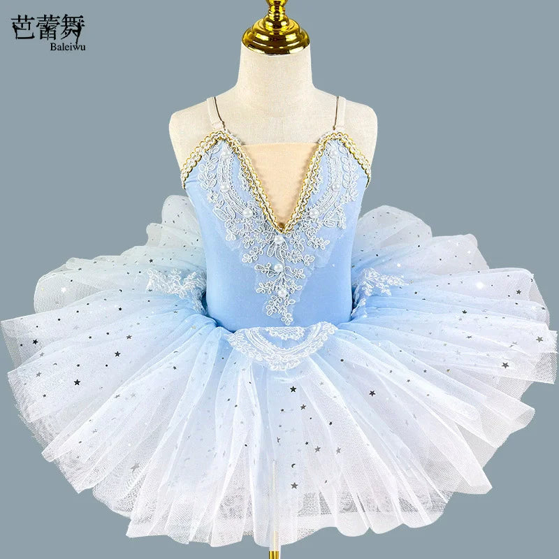 Summer Party Girls Dresses Kids Clothes Vestidos Princess Outfit Girl Dress Tutu Stage Ballet Leotards Dance Costumes Ballerine