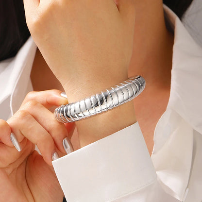 Fashion Exaggerated Irregular Bracelets for Women Simple Hip Hop Rock Personality Plastic Cuff Bangle Trendy Jewelry