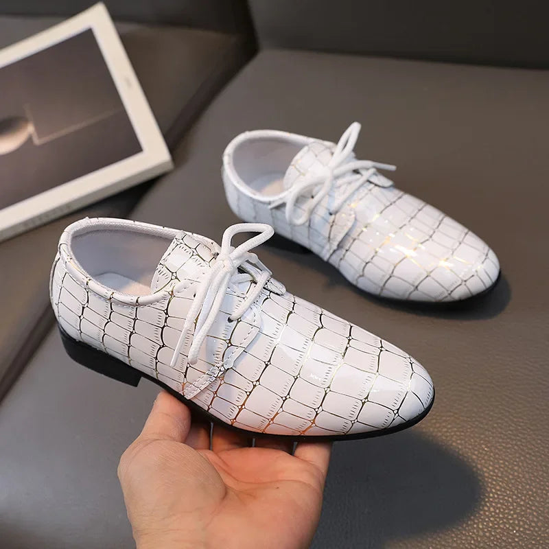 Boys Leather Wedding Shoes Non Slip Formal Kids Shoes Bangladesh