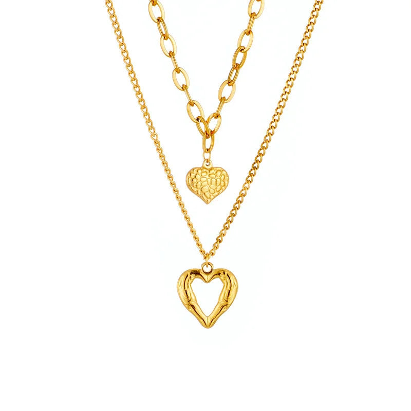 Accessories for Women Love Heart Buckle Necklace for Women Temperament Clavicle Chain Wedding Party Jewelry Gifts Collar