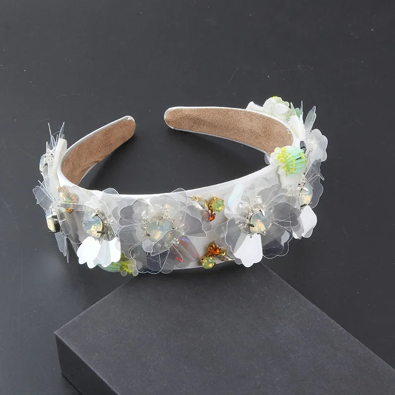 Gorgeous Personality Rhinestone Headwear Fashion Hairband Luxury Baroque Rhinestone Headband Wedding Ladies Bridal Hair