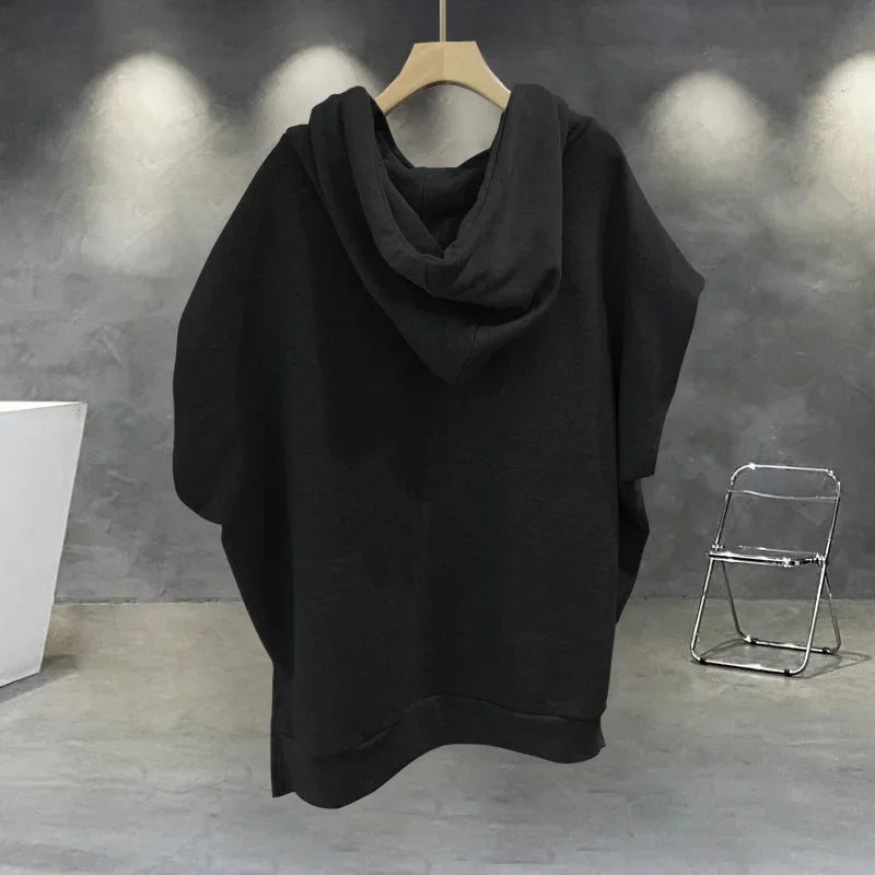 Summer Men's Zip up Sleeveless Hooded T-shirt 2024 New Korean Fashion Tank Tops Y2K Streetwear Casual Vests Hip Hop Tee Shirts(Available)