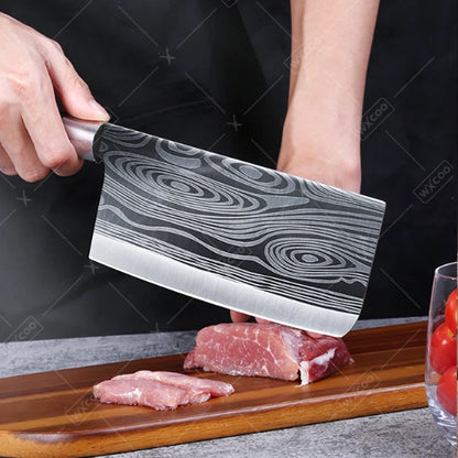 Professional Kitchen Knives Stainless Steel Scissors Fruit Utility Knife Sharpening Rod Sharp Slicing Chef knife Cooking Tools