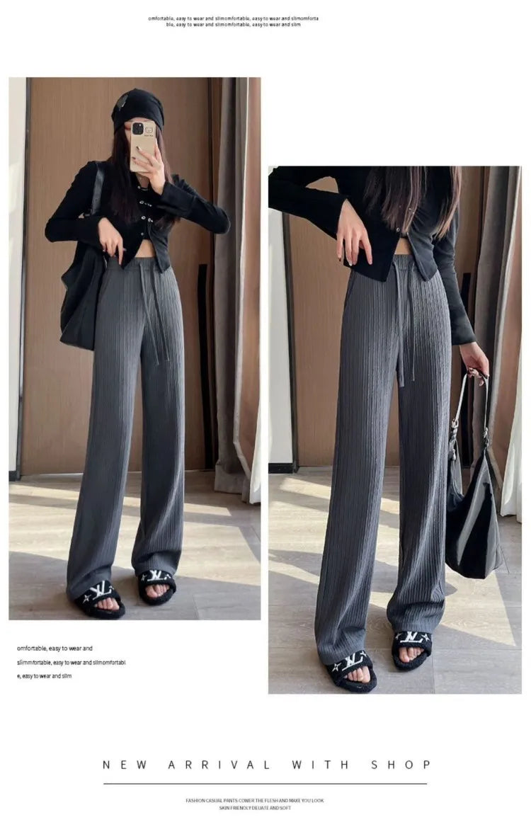 Women's Pencil Pants Jogger Sweatpants Thin Material Seven/Nine Points Length Boting Trousers for Spring Season (Available)