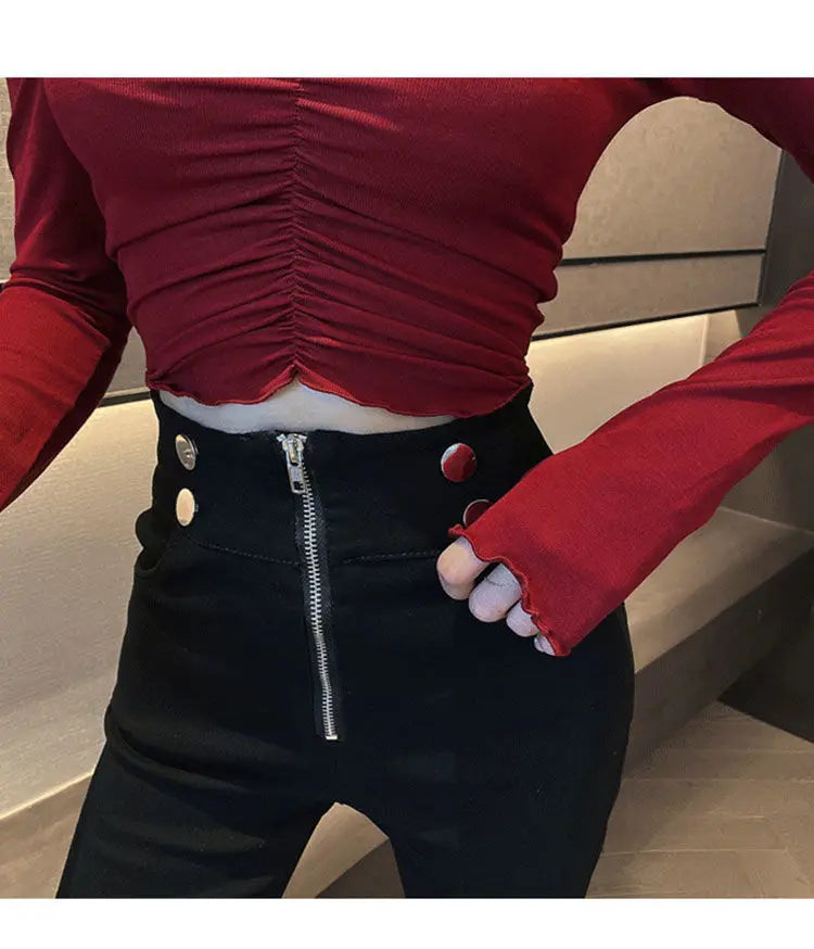 Slash Neck T-Shirts Women Sexy Lady New Design Solid Shirring All-match Футболка Женский Summer Slim Cozy Ins Chic Korean Trendy