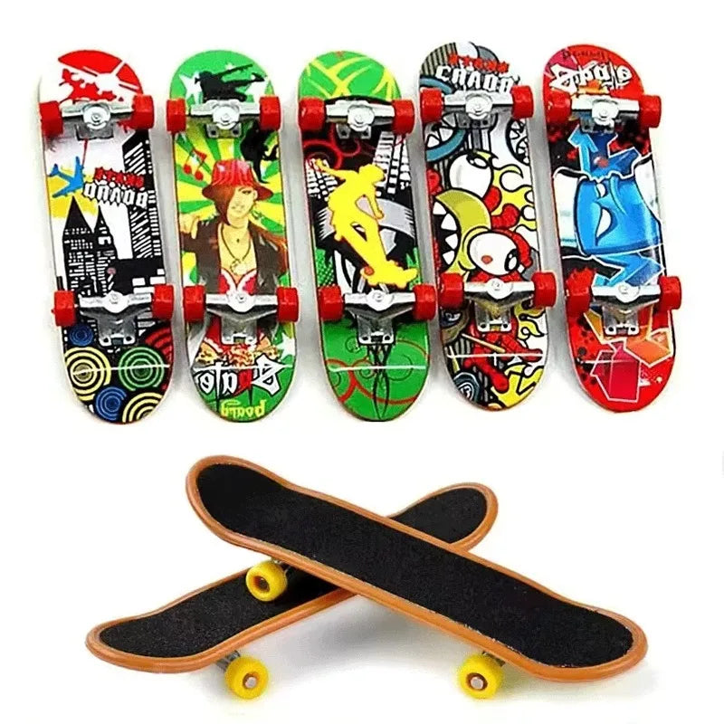 Finger Skate Board Mini Collectible Creative Desktop Fingertip FingerBoard Toys For kids Birthday Gifts Finger Skater