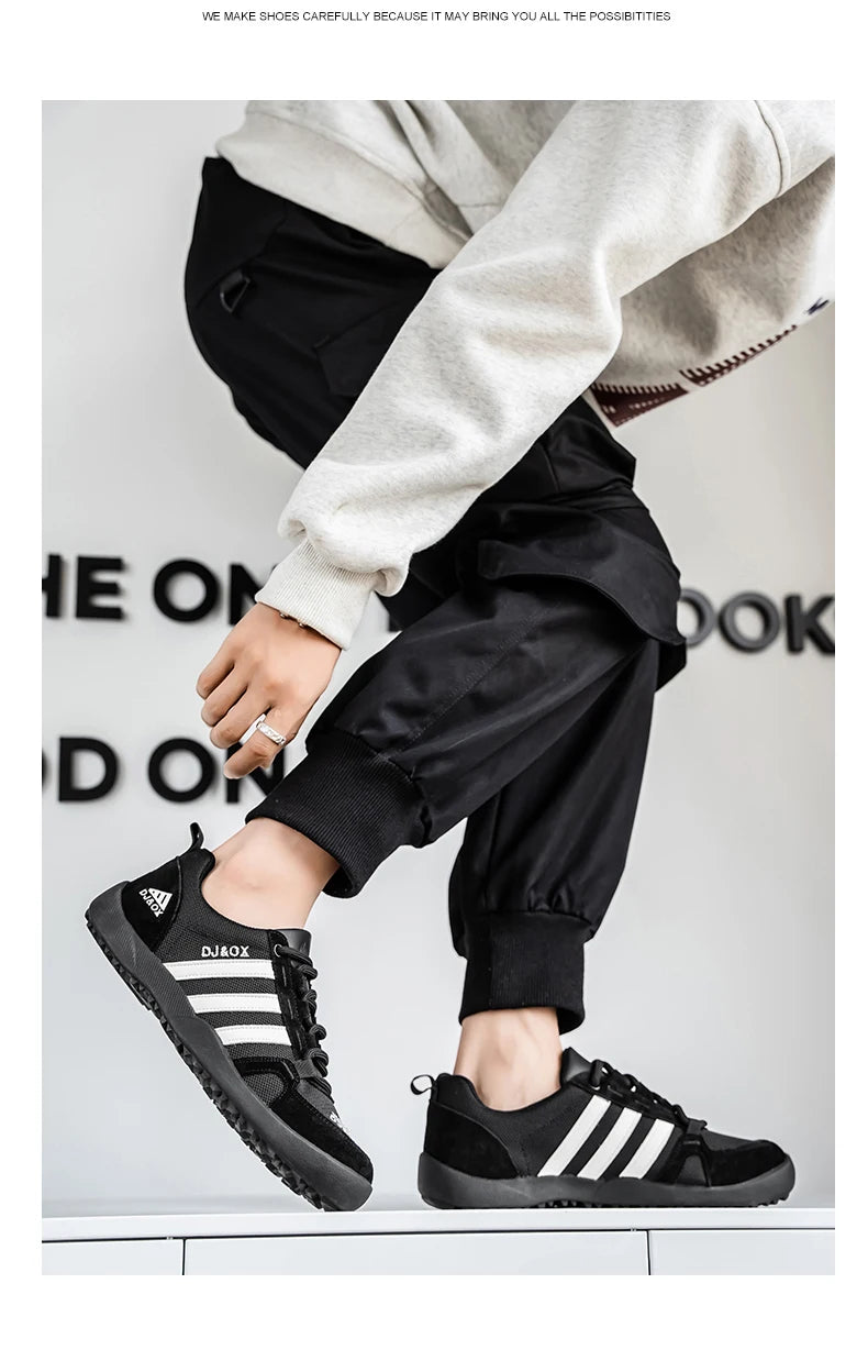 Men's Shoes Fashion Versatile Breathable Board Shoes Thick soled Trendy Casual Shoes ( Available )