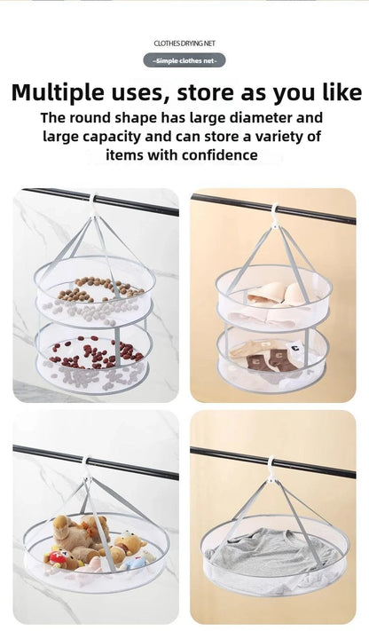 Clothes Drying Net, Socks Drying Artifact, Home Clothes Drying Basket, Sweater Drying Net Pocket, Cool Socks Drying Rack