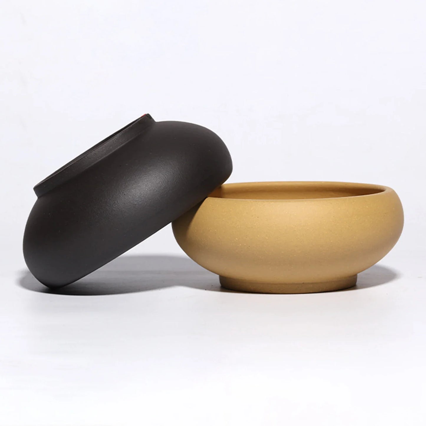 Flowerpot Red Stoneware Flower Pots With Drain Hole Elegant Promote Healthy Growth Planter For Balcony Living Room Bedroom