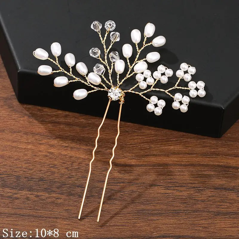 Hair Pins Hair Accessories For Women Wedding Accessories Hair Clips Jewelry Pearl Rhinestone Flower Hair Clip Pins Headpiece