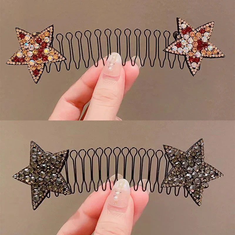 Camellia Hair Comb Invisible Bangs Hair Clip Tidy Artifact Hair pin Girls Hairpin Women Tools Fixed Inser Comb Hair Accessories
