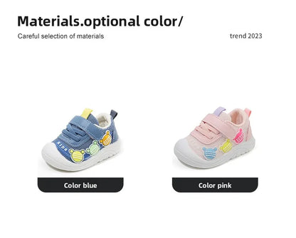 Baby Toddler Shoes Four Seasons Shoes 0 To 3 Years Old Baby Shoes Soft Bottom Non-slip Girls Boys Mesh Breathable Single Shoes