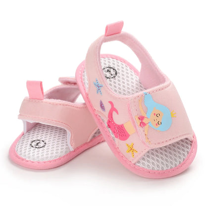 Fashionable Baby Girl Shoes Cute Classic Pink Theme Casual Flat Shoes Soft Sole Comfortable Lightweight Walking Shoes