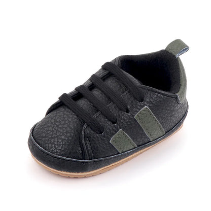 Baby Casual Shoes Non-slip Sole and PU for Toddler Boys and Girls Outdoor Walking Sneakers
