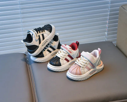 Children's Breathable Sports Shoes  Spring Autumn New Boys Girls Soft Soled Anti -Slip Leather Shoes Baby Kids Running Shoe