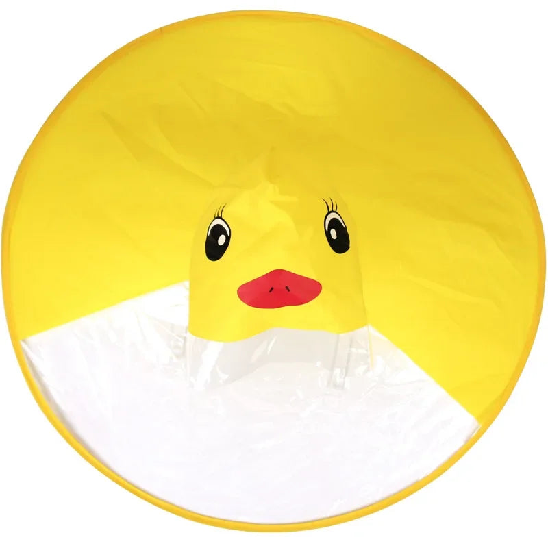 Children Portable Rain Umbrella Hat Foldable Outdoor Fishing Sunshade Waterproof Camping Headwear Kids Rain Hat Umbrella