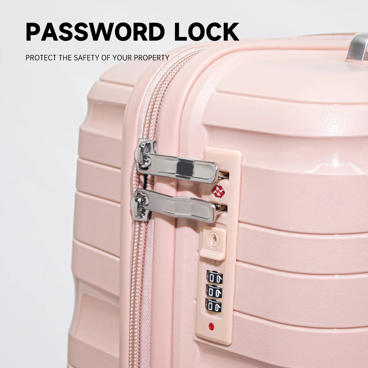 Luggage Trolley Case for Women, 20-Inch Small Carry-On, Double-Layer Explosion-Proof Zipper, Multifunctional Password Box, 2025 New Model