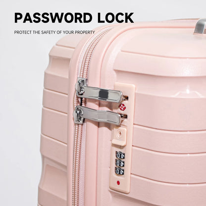 Luggage Trolley Case for Women, 20-Inch Small Carry-On, Double-Layer Explosion-Proof Zipper, Multifunctional Password Box, 2025 New Model