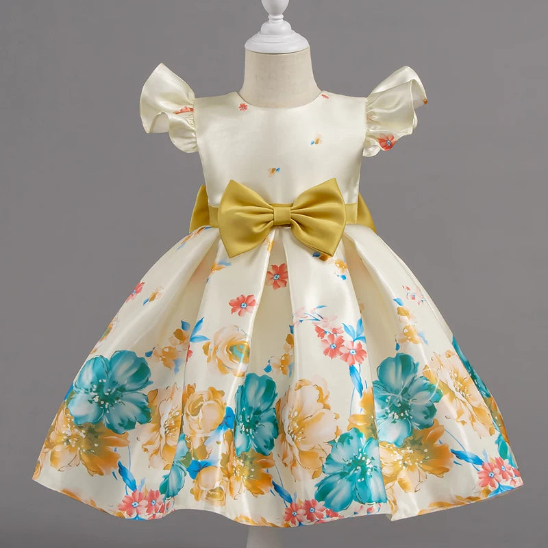Children Wedding Dress Girl Flower Dresses Kids Gown Birthday Party Flower Girl's Evening Dress