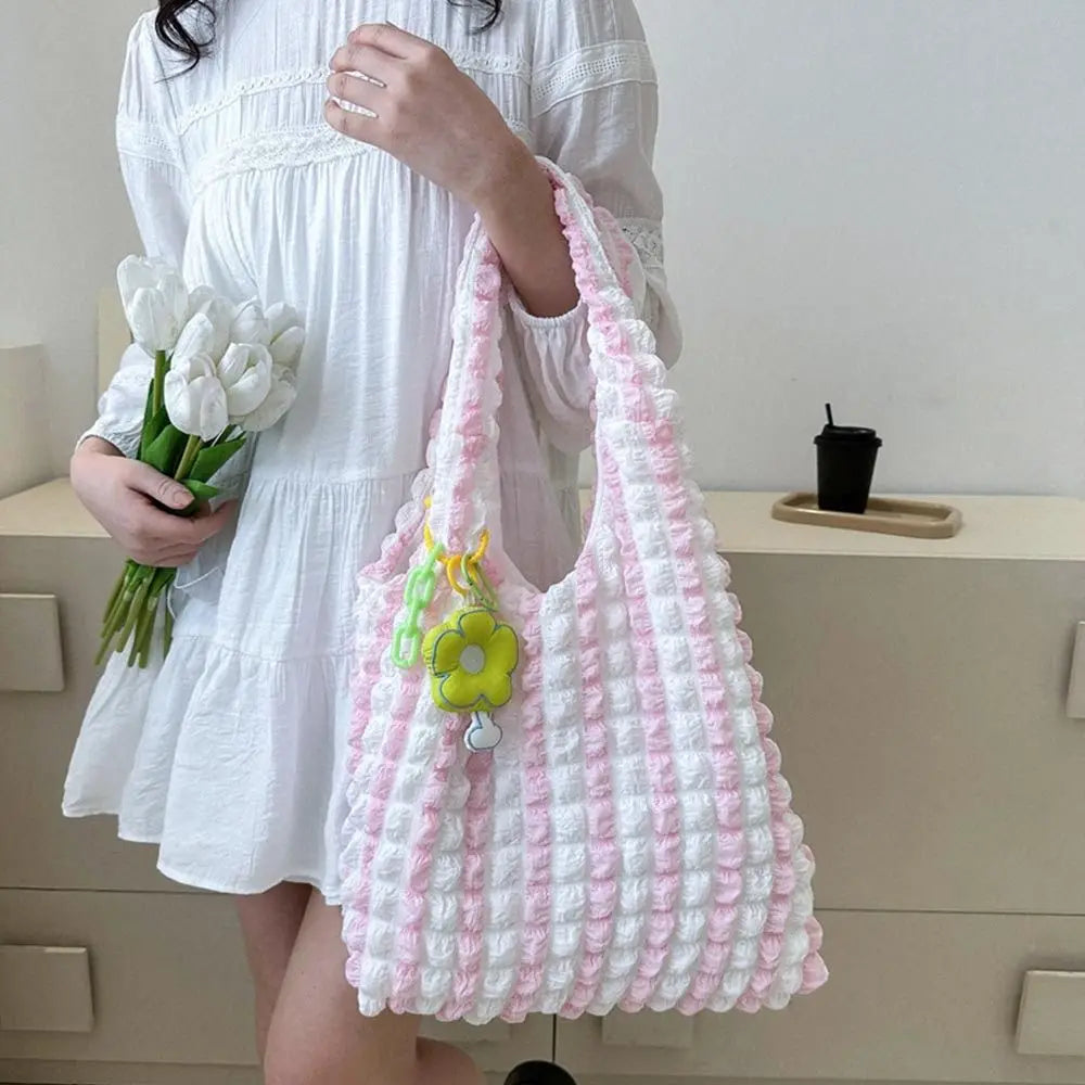 Women's Large Capacity Tote Bag with spacious interior, zipper closure, comfortable shoulder straps, and casual everyday design