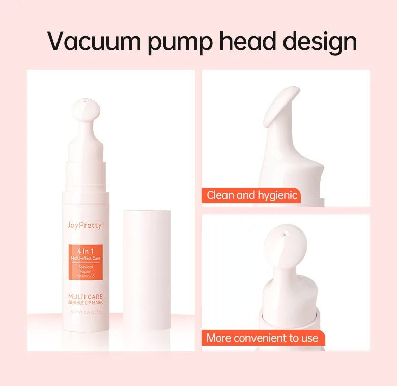 Exfoliating Bubble Lip Balm for Dark Lips Pink Lip Lightening Scrub Moisturizing Lip Mask