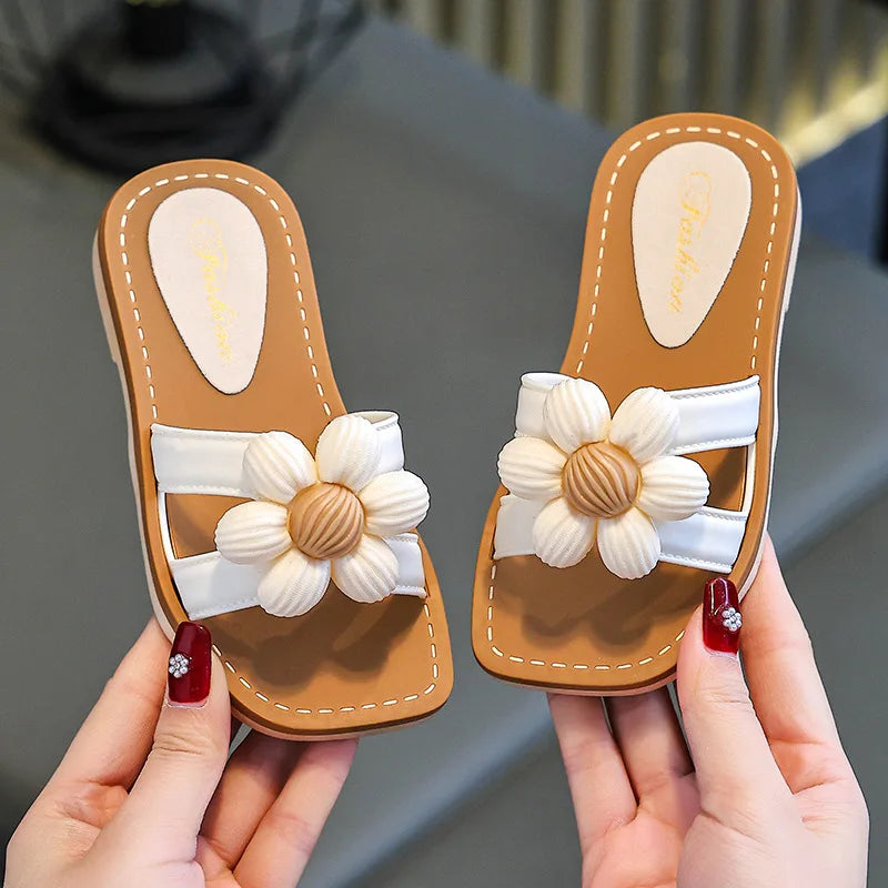 Children Slippers Kids Summer Cartoon Beach Shoes Girls Baby Soft Sole Non-Slip  ( Available )