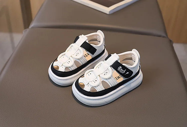 Summer Children Shoes Boys Soft Soles Beach Shoes Girl Baby Closed Toe Anti-kick Kids Sandal Summer Platform Sandals