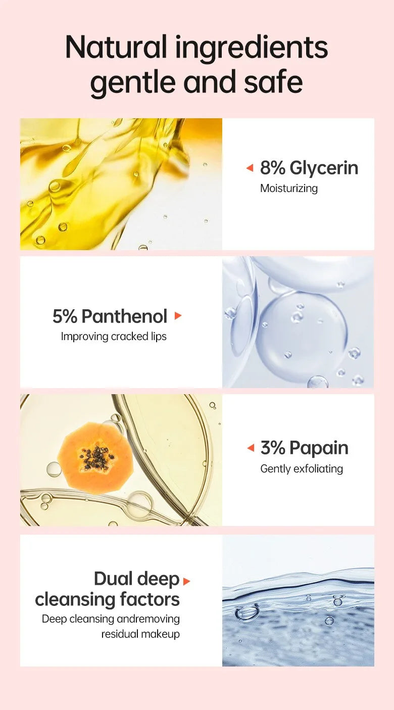 Exfoliating Bubble Lip Balm for Dark Lips Pink Lip Lightening Scrub Moisturizing Lip Mask