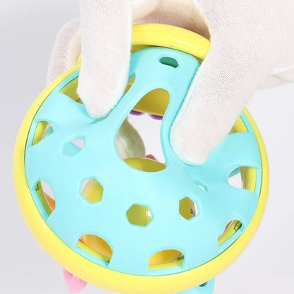 Baby Sensory Teether Ball with BPA-free silicone, easy-grip design, and soft rattle for newborns and infants