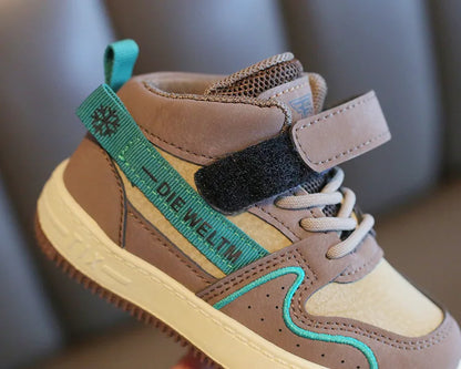 Children Casual Shoes for Boys Breathable Sneaker Antumn Winter Kids High Top Children's Board ShoesStudents School Shoe
