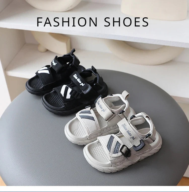 Girls Beach Sandals Summer Baby Sport Sandals Boys Net Cloth Kids Sneakers  Comfortable Canvas Water Shoes Kids